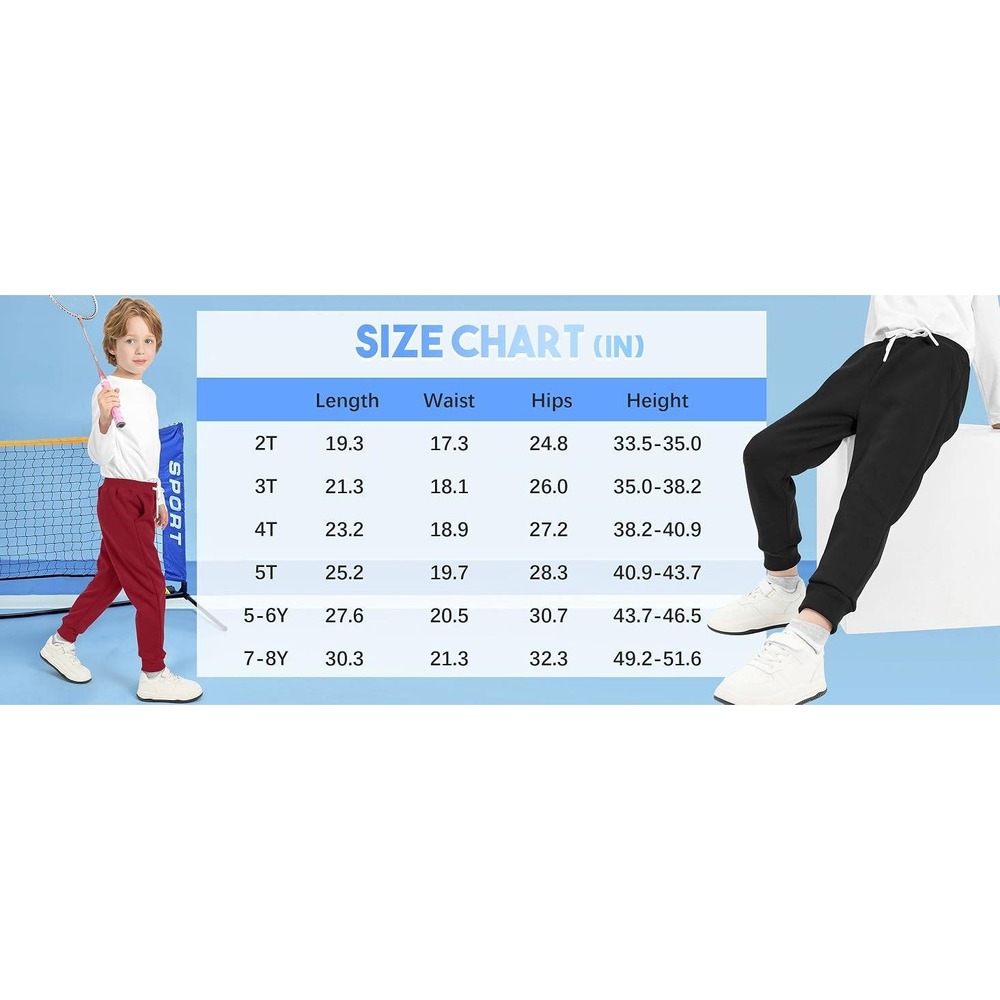 MSRP $36 Resinta 3 Pack Toddlers Boys 3T Fleece Sweatpants Pull-On Active - Picture 2 of 11